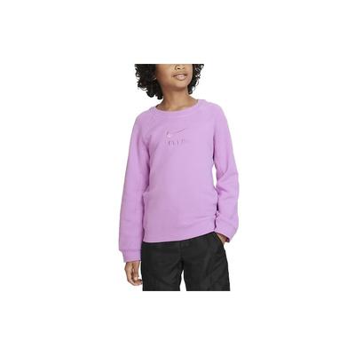 Nike Megztinis Air Vienspalvis Logotipo Siuvinėjimas Apvalus Kaklas Puloveris Vaikams Megztiniai Violetinis DX5136-532