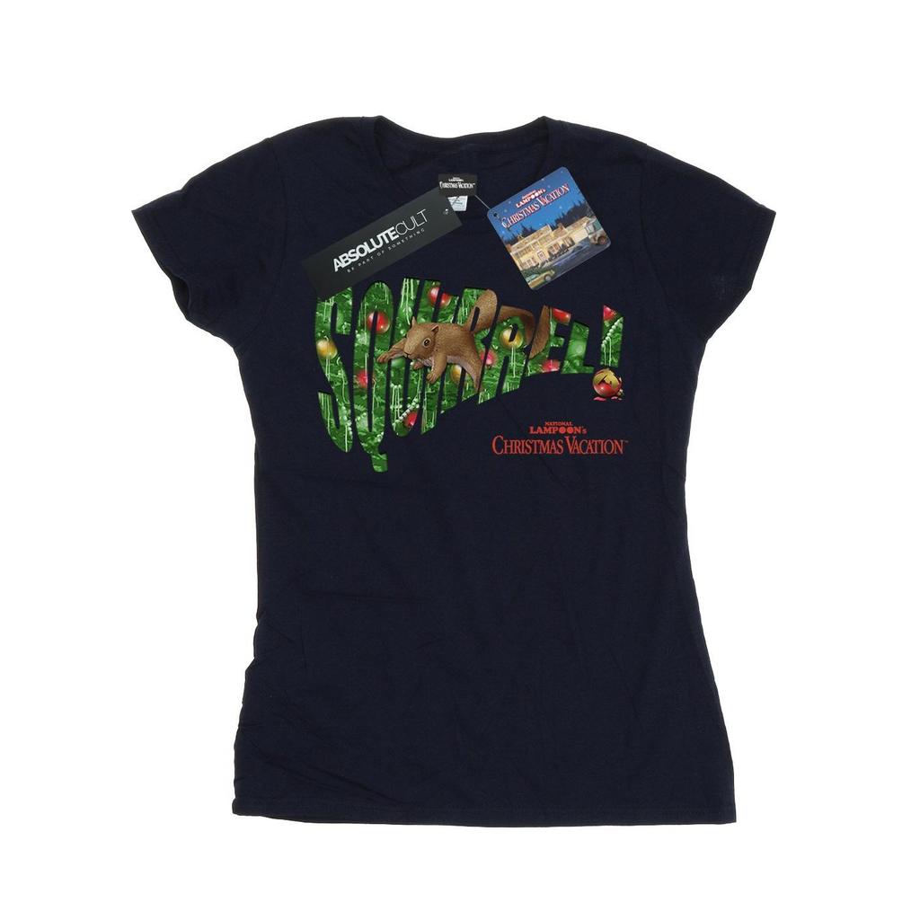 National Lampoon´s Christmas Vacation Womens/Ladies Squirrel Tree Cotton T-Shirt