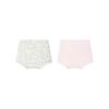 YEEHOO Girls' Modal Antibacterial Floral Lemon Boxer Briefs 2-Pack