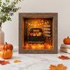 Festive Party Supplies Halloween Lighted Frame Ornaments, Light Up Shadow Box, Warm Cute Decor Atmosphere LED Lights for Home Living Room Bedroom