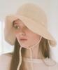 LAMINEZ Rattan Strap Bucket Hat - Ivory