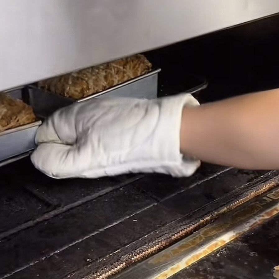 2 szt. Odporne na ciepło do 400°C Przemysłowe Rękawice Kuchenne Bawełniano-Lniane