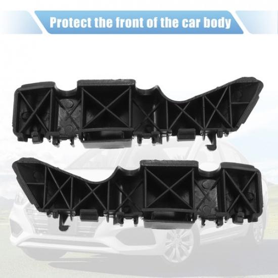 Front Left and Right Bumper Bracket TWO  For Hyundai Accent 2012-2017