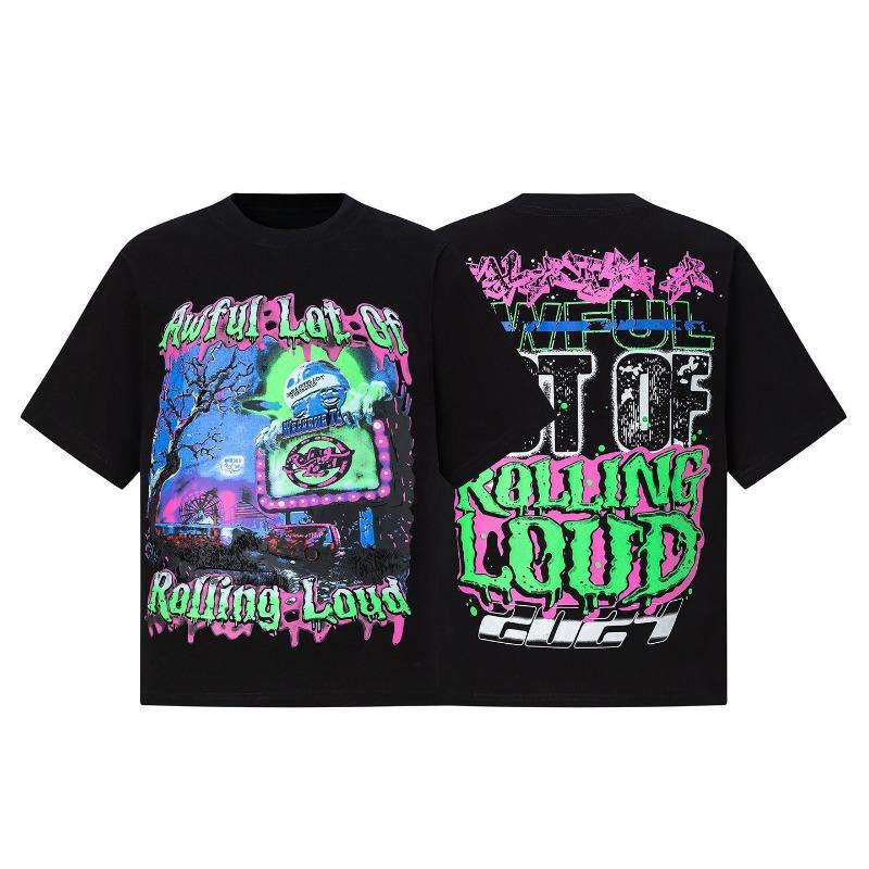 Mens Hip Hop T-Shirts Graphic Print Tees Summer Streetwear O-Neck Short Sleeve Casual Fashion Tops New Arrival