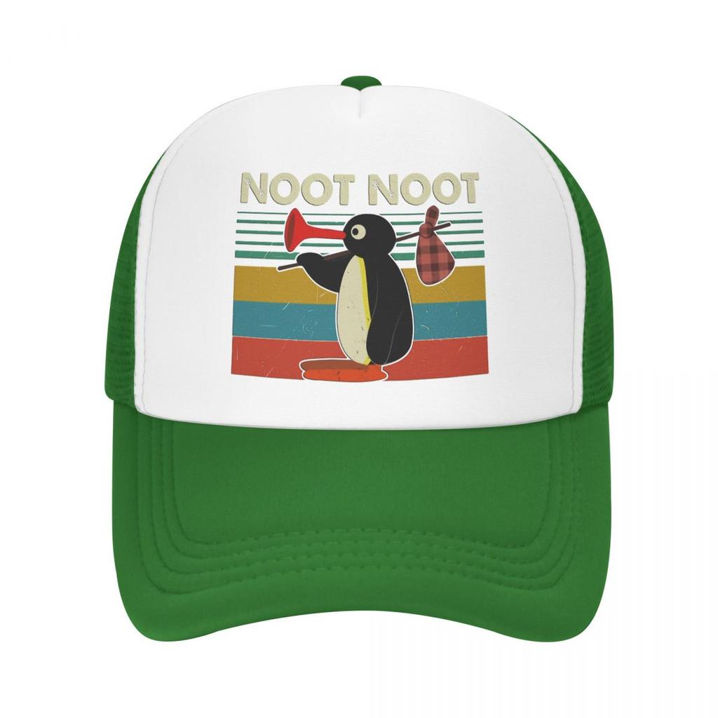 Noot Trucker Hats Pingu Pinga Penguin TV Mesh Net Baseball Cap für Unisex Frauen Kpop Snapback Caps Streetwear