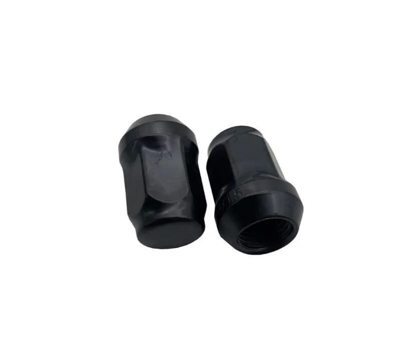 Deepa 1/2-20 Wheel Nut Taper 19HEX 20 Pcs Chevy GMC Ford Dodge Jeep Mustang Bronco Explorer Econoline etc (Black)