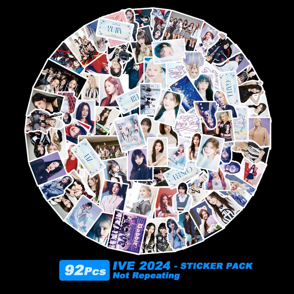 Integrate IVE Big Head Stickers: 100 Sheets & 97 Cute Decals for DIY Journal Decoration