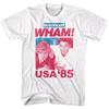 Vtg Wham George Michael USA Tour 1985 Cotton Full Size Unisex White Shirt Unisex T-Shirt