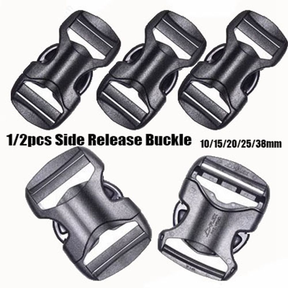 

1/2 шт. черная боковая пряжка, внутренний диаметр 10/15/20/25/38 мм, детали походной сумки, уличные инструменты