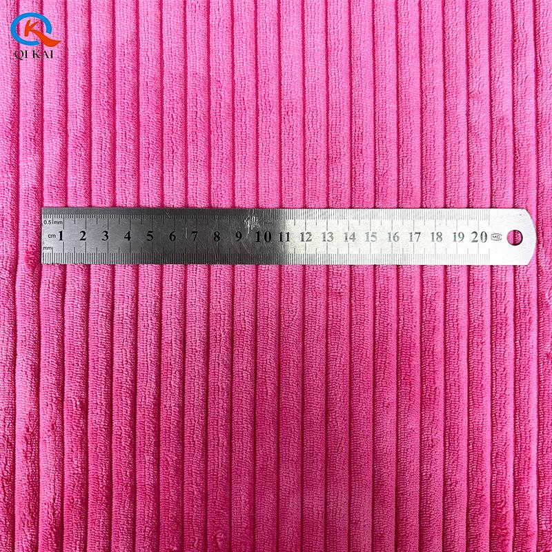 Corduroy Rib Knit Plush Fabric for Toys, Pet Nests, Shoes, and Home Textiles