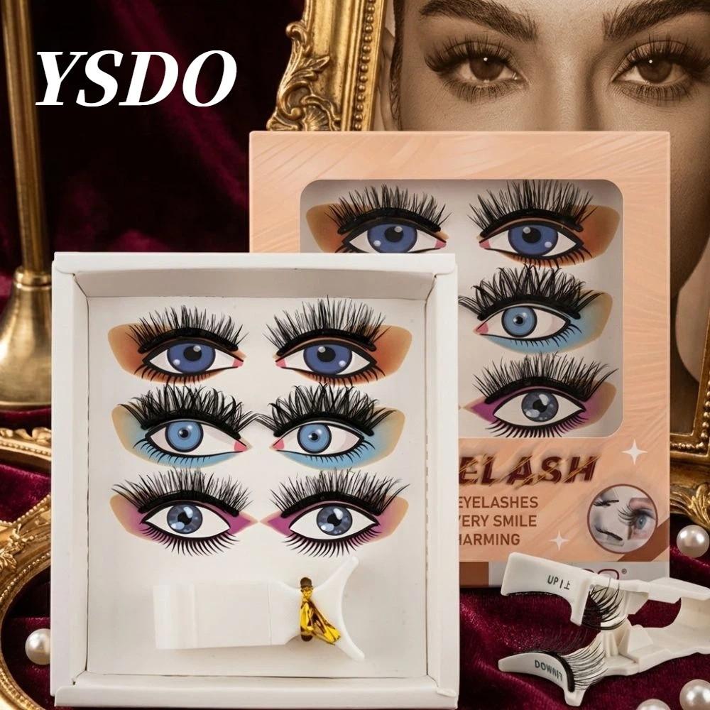 3 Paar Falsche 3D Nerz Magnetische Wimpern Weiche Flauschige Falsche Wimpern Neue Falsche Wimpern Westlicher Stil