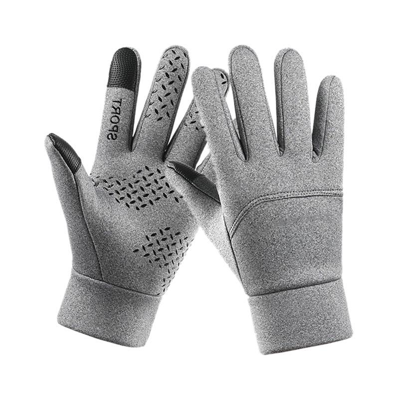 Autumn and winter velvet warm gloves full finger waterproof, windproof and cold-resistant outdoor sports riding touch screen motorcycle