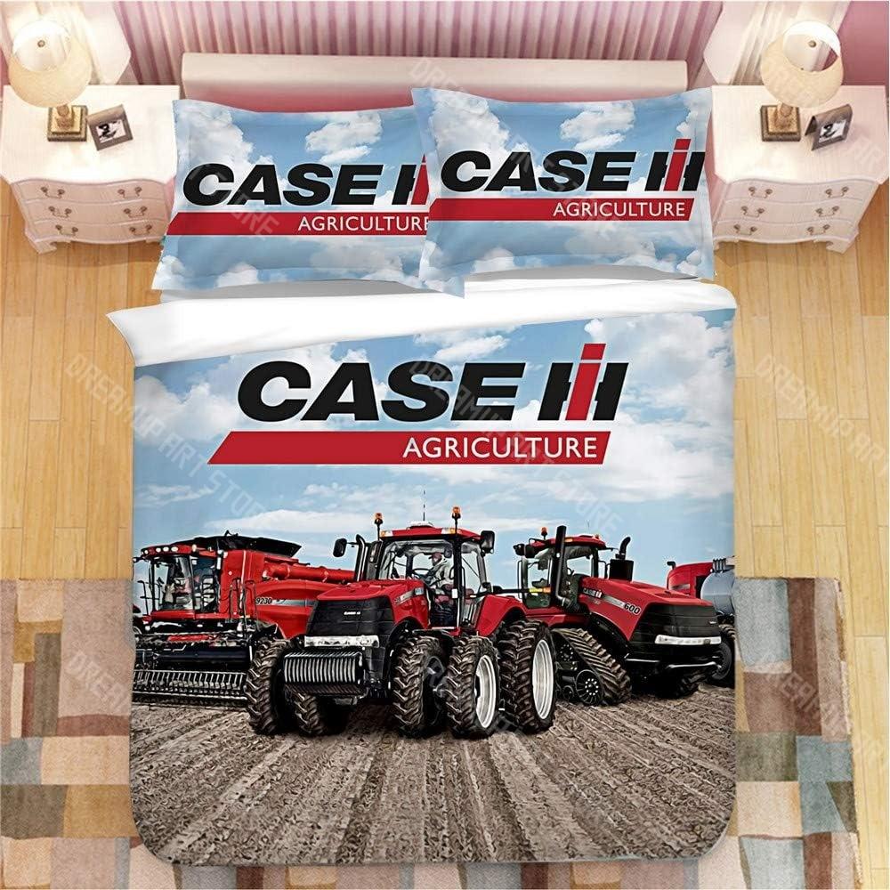 3D Printing Tractor Duvet Cover Set Boys Tractor Bedding Set Truck Bedding Set Farm Tool Cart Comforter Cover Set