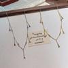 Summer Dopamine Color Palette Necklace Premium Light Luxury Simple Versatile Fringed Collarbone Chain