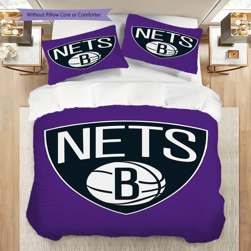 Brooklyn Basketball Brilliance Bedding(1 * duvet cover + 2 * pillowcase, without core)Christmas birthday gift Soft and comfortable Bedding set