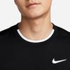 Nike Court Advantage Solid Crew Neck Casual Short Sleeve T-Shirt Men Tops Black FD5321-011