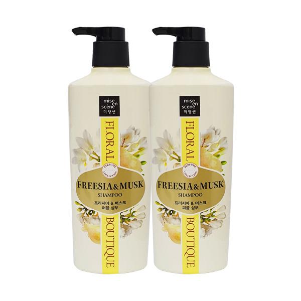 mise en scène floral boutique perfume shampoo freesia and musk 650ml x2