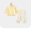 Youqi Spring & Autumn Baby Long-Sleeve Set: Versatile Two-Piece Outfit with Long Pants for Toddlers.