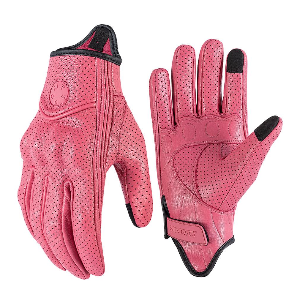 Genuine leather anti-drop cycling gloves, summer