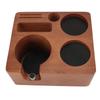 Multifunctional Coffee Tamper Station Compatible Wooden Tamper Stand  Espresso Making