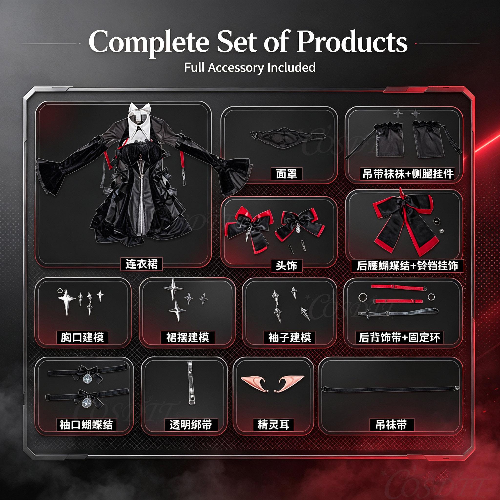 UWOWO Ramil Cosplay Samenwerkingsserie: Spel  Endless Zone Zero  Ramil Cosplay Kostuums Halloween Kostuums M&Other black