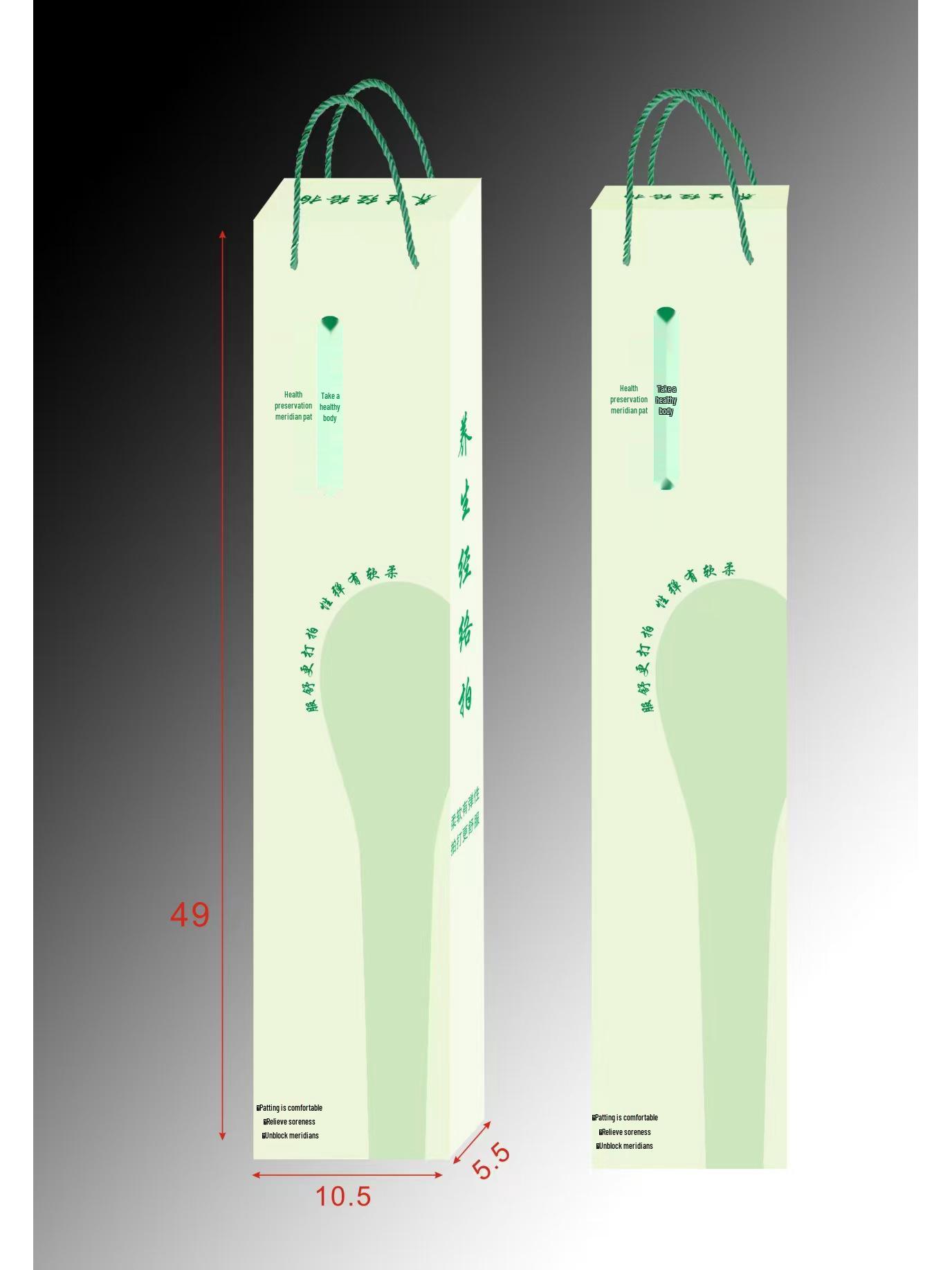 Деревянная многофункциональная меридианная массажная палка для постукивания по спине и телу