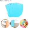 Silicone World 3PCS/Set Dough Cake Cutter Slicer Spatula for Cake Cream Scraper Pasty Cutters Scraper DIY Cake Decorating Tools