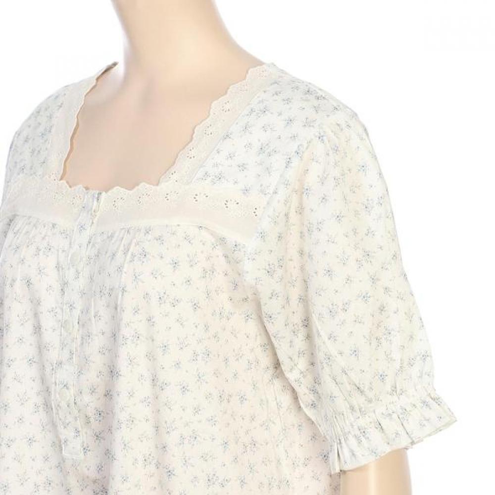 Barbara Women S 100  Cotton Floral Print dreSS Homewear Agw4618l 