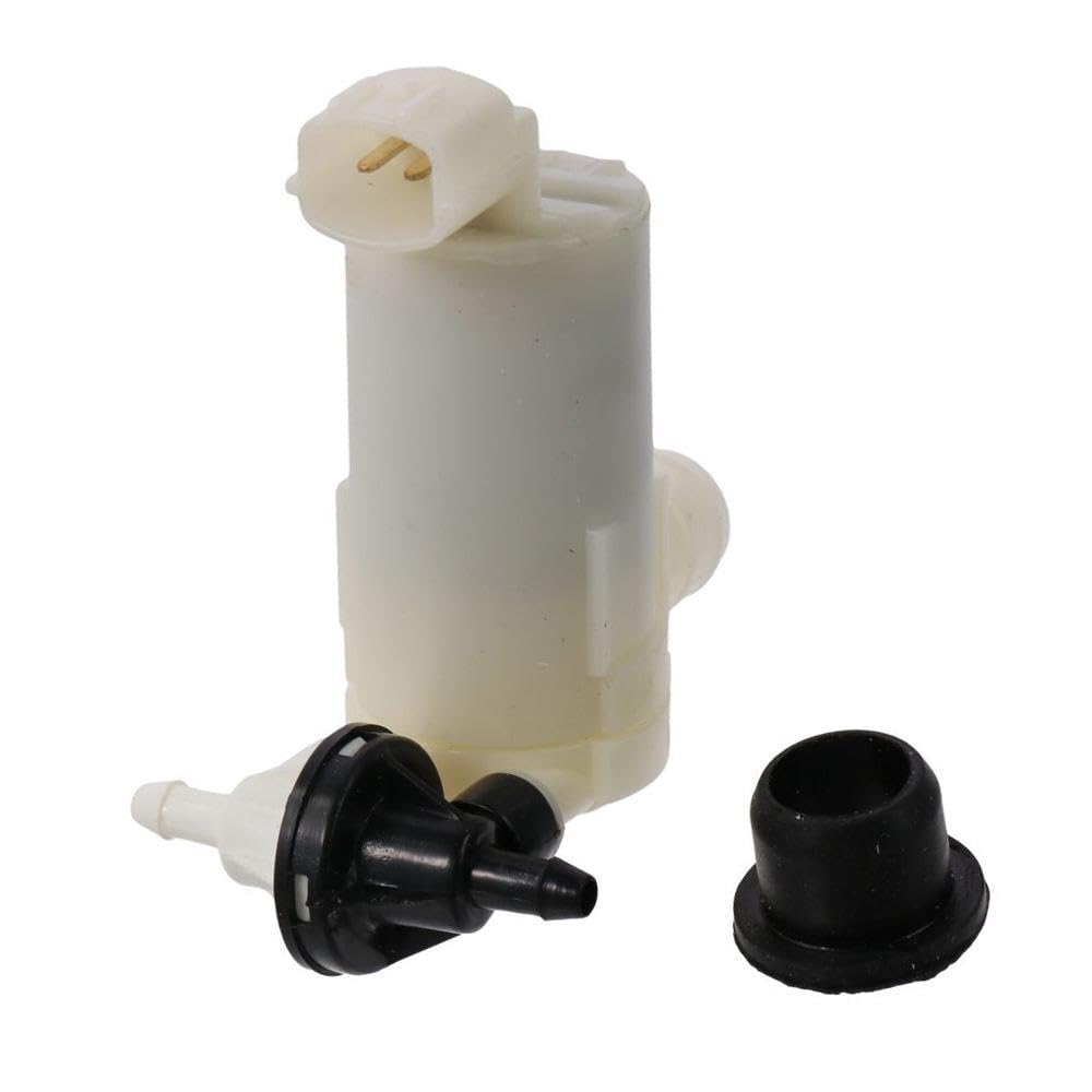 

Qicarkey Black White ABS Car Accessories Windshield Washer Motor Pump with Grommets Fit 28920-CA000 28920-CN000 for Quest, Infiniti