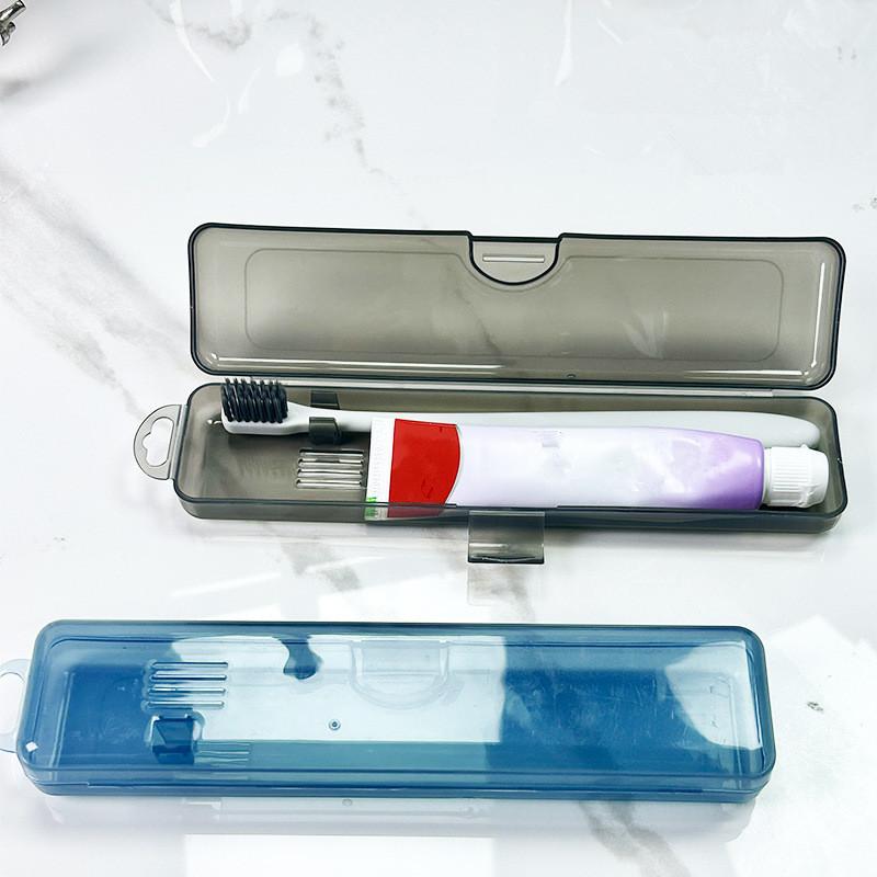 Tandenborsteldoos Transparante organizer-hoes Reisdraagbare tandenborstelhouder Plastic tandpastadoos Opbergcontainer