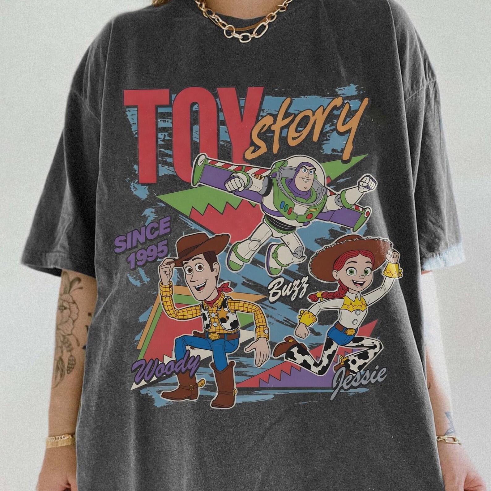 Vintage Toy Story Shirt, Woody Buzz Jessie Graphic Tee, Disney Pixar Toy Story T-Shirt, Since 1995 Toy Story Tee, Disney Vacation Shirt 2XL