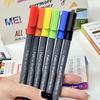 6pcs Fabric Graffiti Marker Pens Set Washable & Reusable Drawing for Cotton Canvas Linen DIY Paint School
