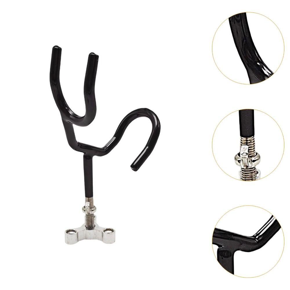 Black Fishing Boat Rod Holder Metal Portable Fishing Pole Stand Fishing Pole Holders  Men