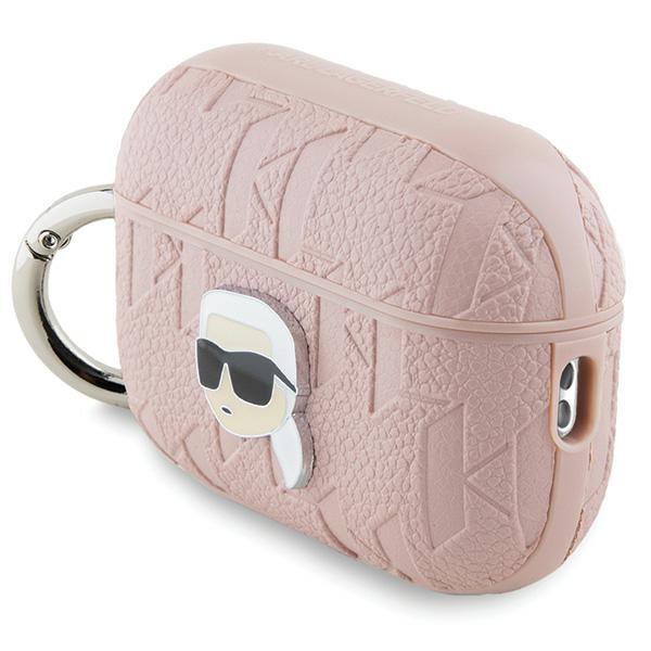 Karl Lagerfeld Klap2Pgkipp Airpods Pro 2 (2022/2023) Cover Różowy/Pink Monogram Karl Head
