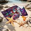 Custom Name Personalized Poppy Playtime Print Beach Towel, for Trip Camping Beach Party Home Decor, Birthday Gift for Family & Friends