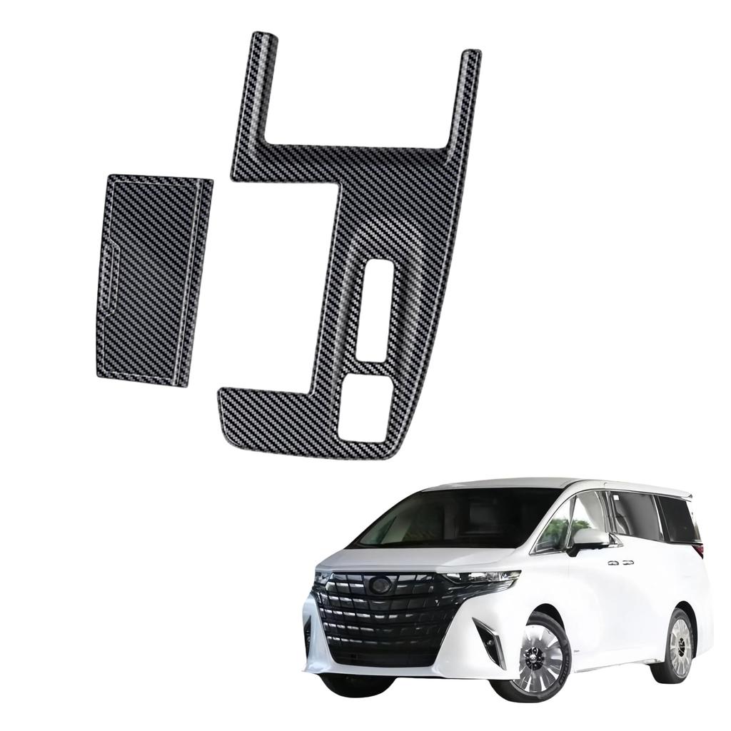 Nowe akcesoria do serii Alphard Vellfire 40 dla części wewnętrznych Kylorune Osłona panelu zmiany biegów Ozdoba Podstawa zmiany biegów Panel wewnętrzny (Styl węglowy)