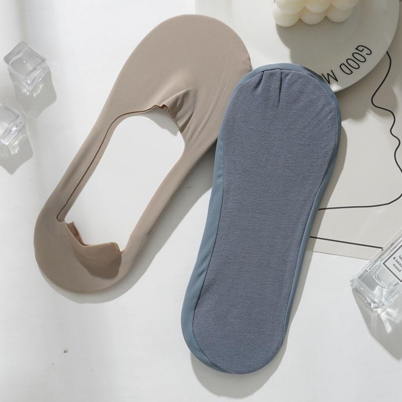 Men's Socks Invisible Low High Quality Matching Casual Socks Bulk Breathable Silicone Non-Slip Comfortable Ice Sock