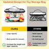 Building Blocks Storage Bucket with Mesh Toy Organizer Container for Kids Blocks Small Parts Organizer Home Storage Solution