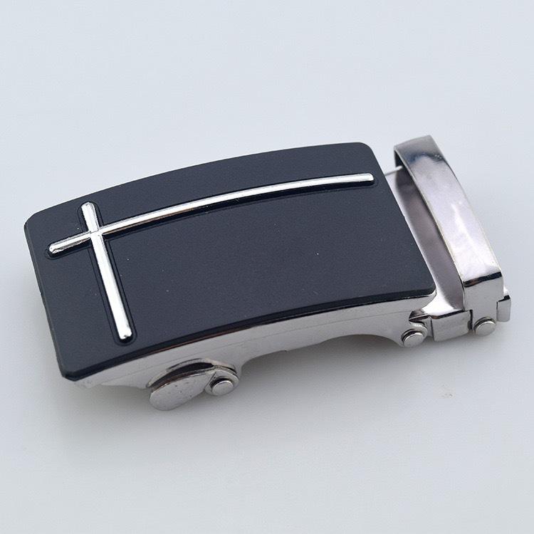 Men's Iron Automatic Belt Buckle with Logo