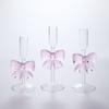 Party Decor Candle Holder Clear Bow Candle Stand Candlelight Dinner Props For Wedding Party Events