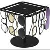 Acrylic Rotating Sunglasses and Glasses Display Stand - Double-layered Black,Transparent Desktop Eyeglass Storage Holder