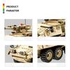 458PCS WW2 Military SAWT M1128 Mobile Gun Tank Building Blocks Mobile Gun System Model Bricks Children's Toys