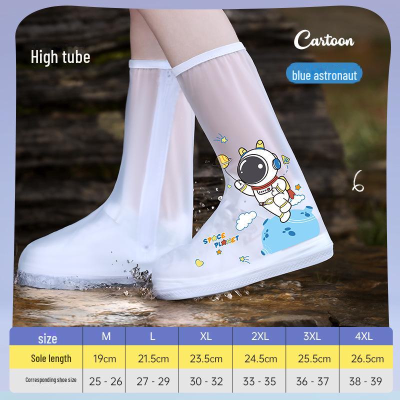Beimei Kids' Waterproof Non-Slip Rain Boot Covers for Babies, Boys, and Girls - Durable, Thick, and Wear-Resistant.