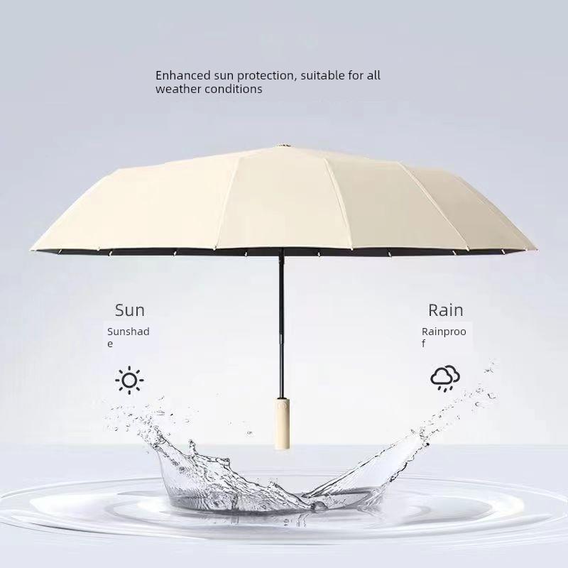 32 Bones Automatic Umbrella Boys Folding Sun Umbrella Large Sun Umbrella Female Sun Protection UV Protection Rain Or Shine Dual-Use Umbrella