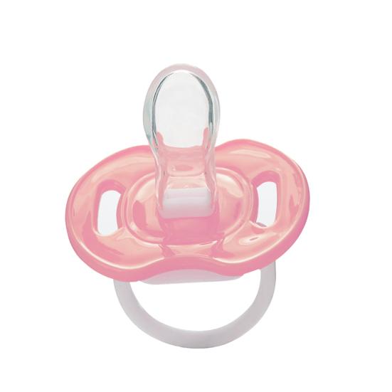 

Безопасная силиконовая пустышка для малышей, пустышка для прорезывания зубов, соска для сна, большой палец Nipple розовый