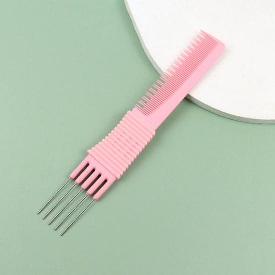 Hair Comb Double Side Steel Comb Teeth Professional Men Oil Head Curly Comb Hairdressing Tool