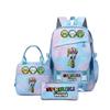 Popular Rhythm Box Sprunki Music Game School Bag Backpack Pencil Bag Three-piece Student Backpack D