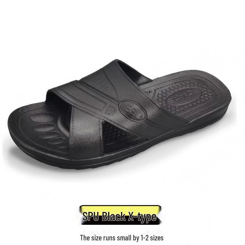 Brangdy Electrostatic Anti-slip Cross-Strap Slippers