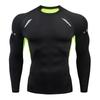 Cross-border PRO Men's Quick-Dry Sports Tights: High Elastic, Sweat-Absorbent, Long-Sleeved Fitness & Cycling Shirt