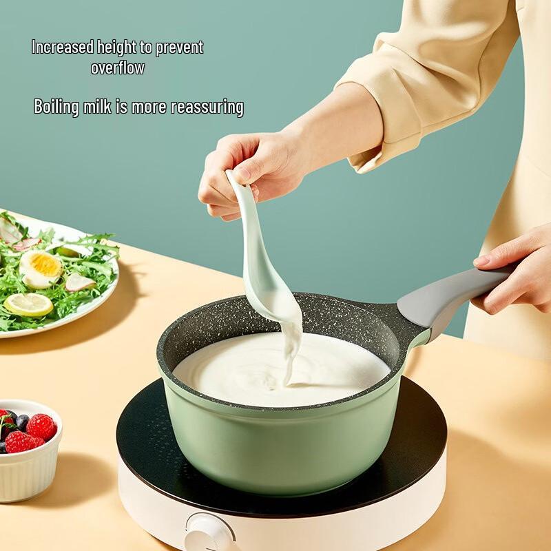 COOKER KING Bamboo Green Stone Non-stick Milk Pot